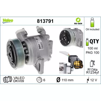 Compresseur, climatisation VALEO 813791
