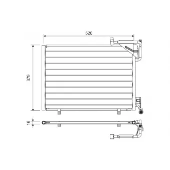 Condenseur, climatisation VALEO 814297