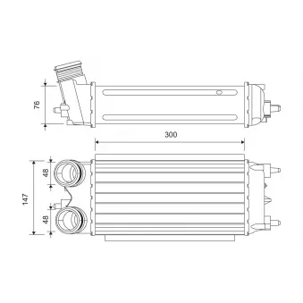Intercooler, échangeur VALEO 818242