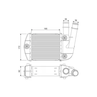 Intercooler, échangeur VALEO 818310
