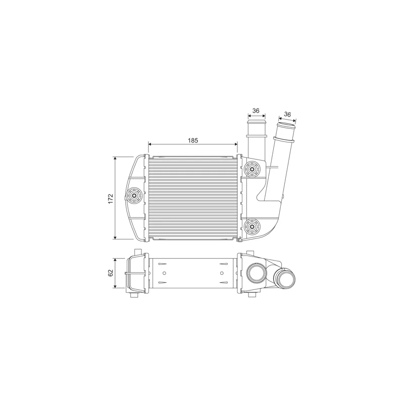 Intercooler, échangeur VALEO 818310