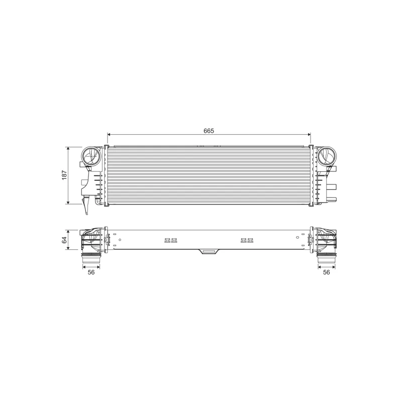 Intercooler, échangeur VALEO 818311