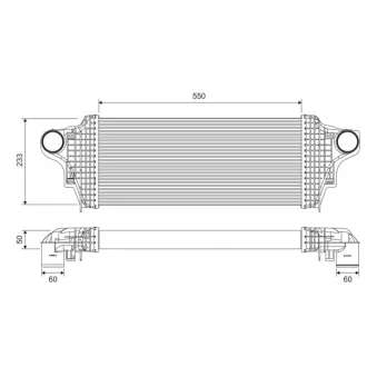 Intercooler, échangeur VALEO 818320