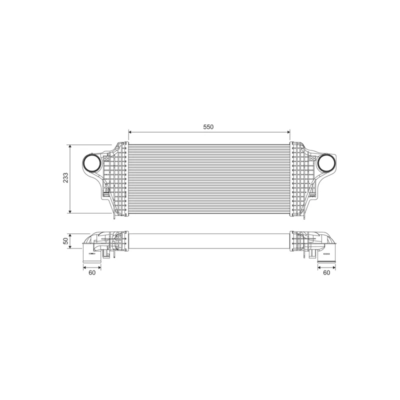 Intercooler, échangeur VALEO 818320