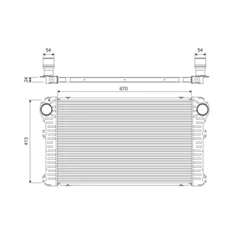 Intercooler, échangeur VALEO 818363