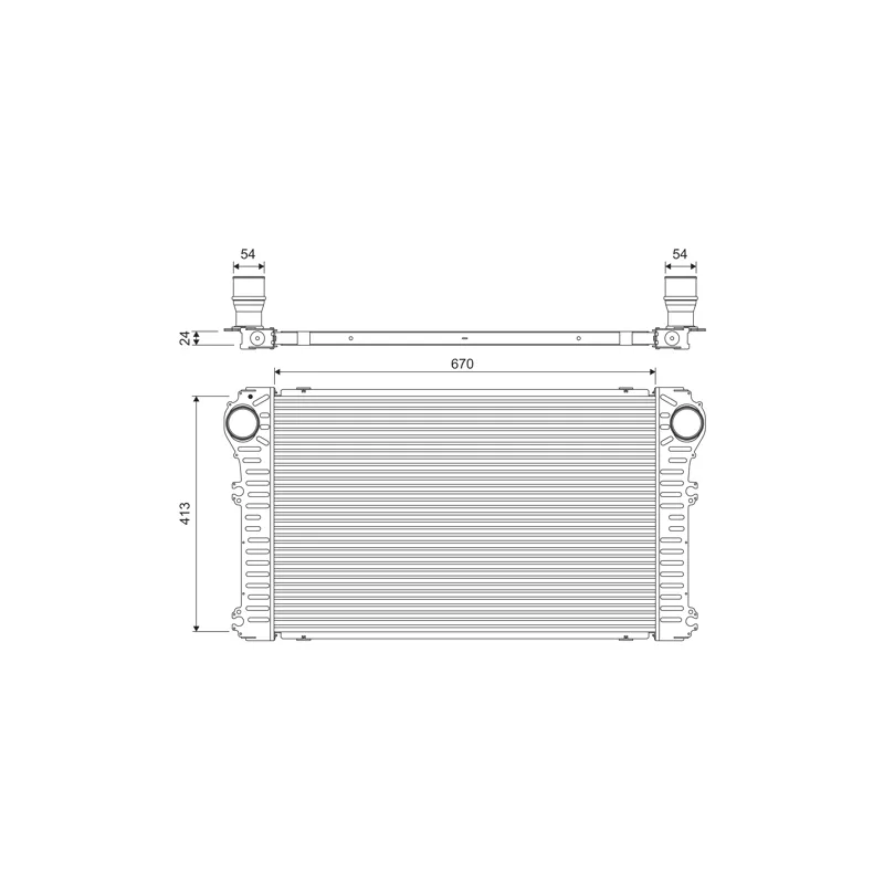 Intercooler, échangeur VALEO 818363