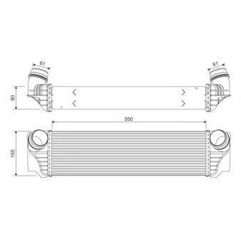 Intercooler, échangeur VALEO 818367