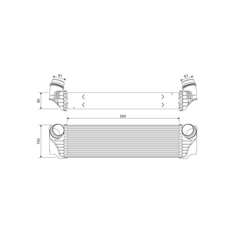 Intercooler, échangeur VALEO 818367