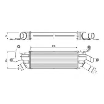 Intercooler, échangeur VALEO