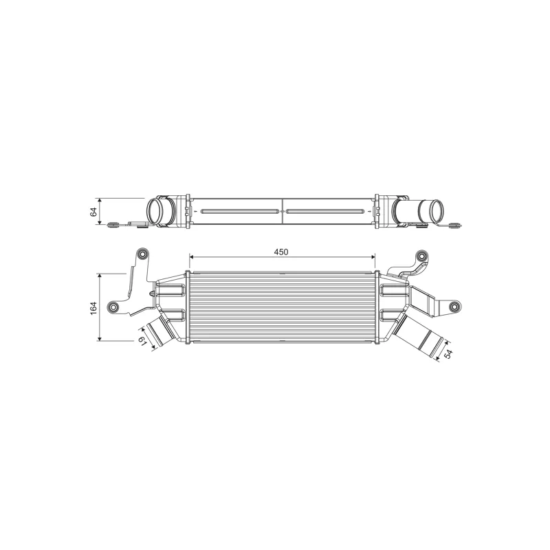Intercooler, échangeur VALEO 818370
