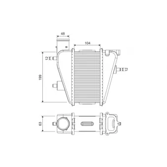 Intercooler, échangeur VALEO 818373