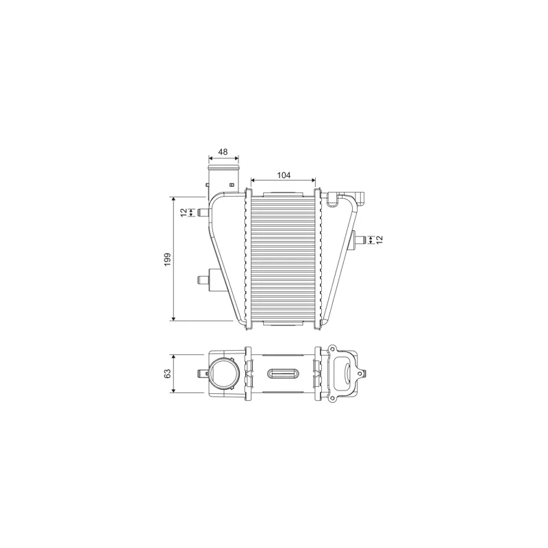 Intercooler, échangeur VALEO 818373