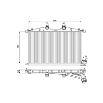 Intercooler, échangeur VALEO 818374