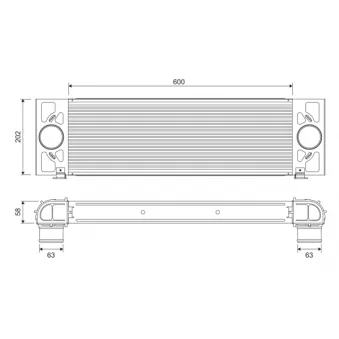 Intercooler, échangeur VALEO 818376