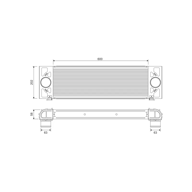 Intercooler, échangeur VALEO 818376