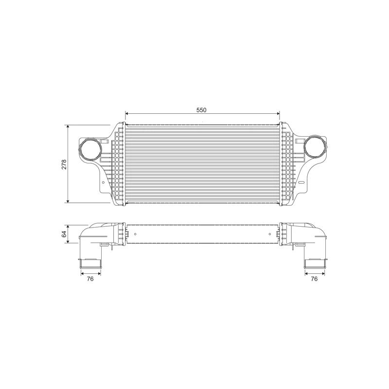 Intercooler, échangeur VALEO 818377