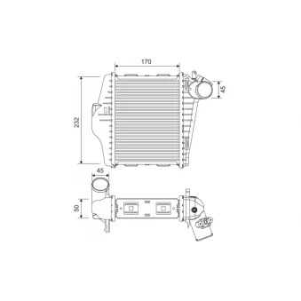 Intercooler, échangeur VALEO 818378