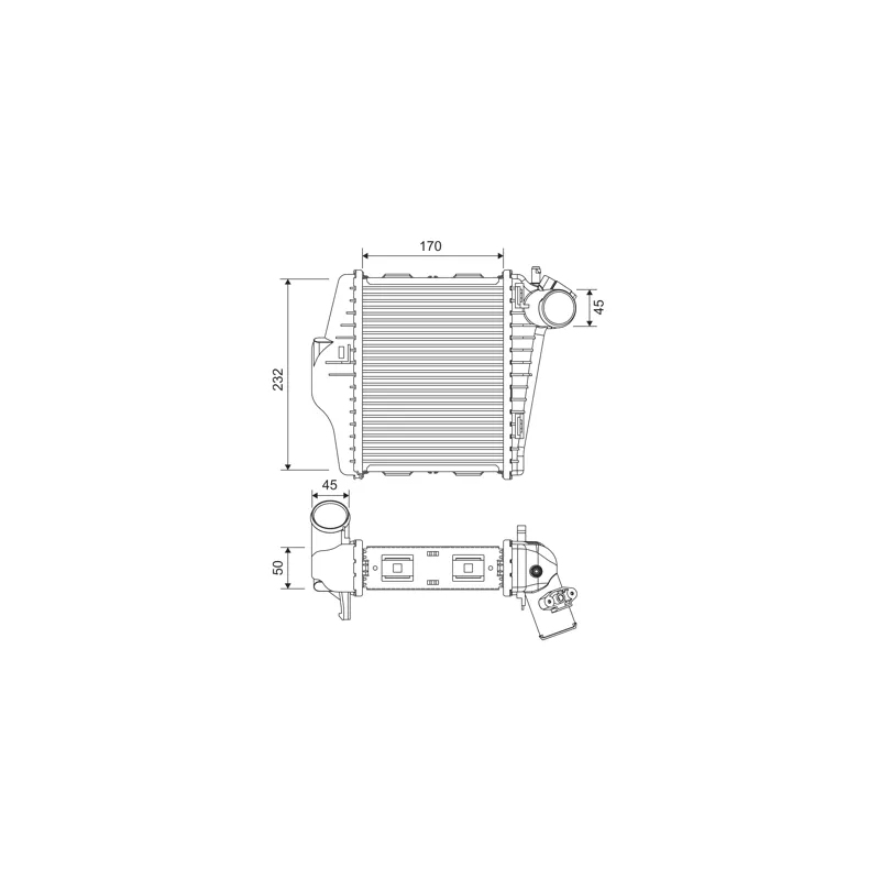 Intercooler, échangeur VALEO 818378