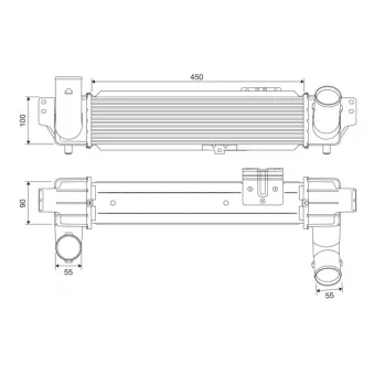 Intercooler, échangeur VALEO 818382