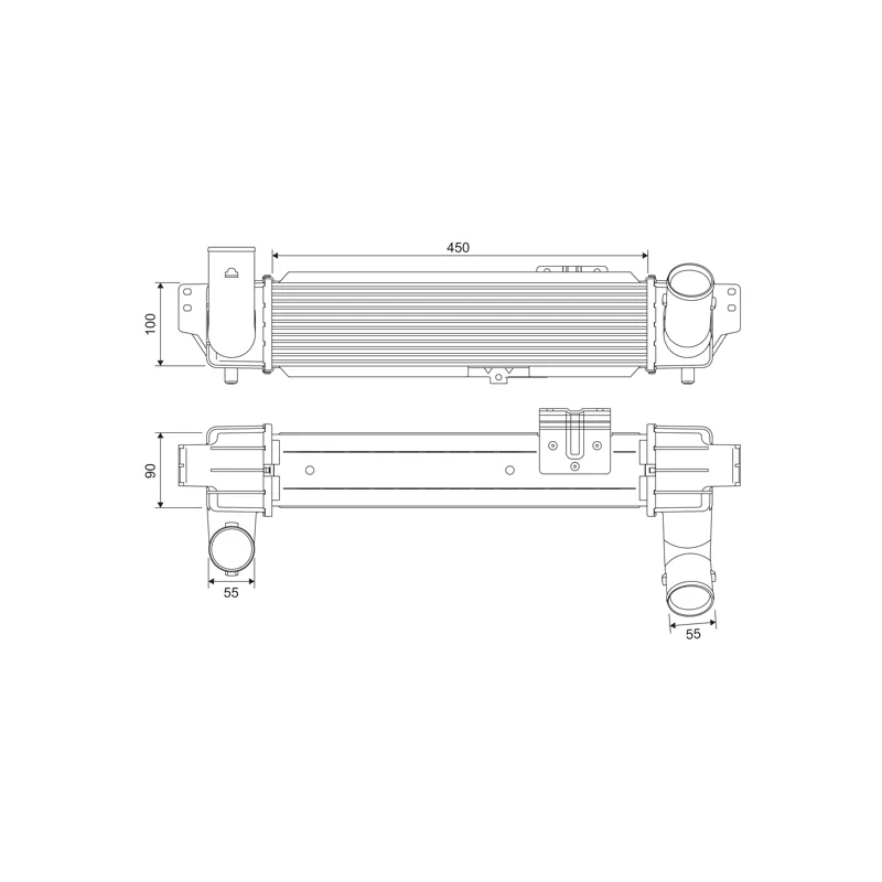 Intercooler, échangeur VALEO 818382