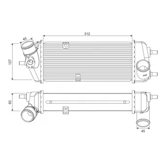 Intercooler, échangeur VALEO