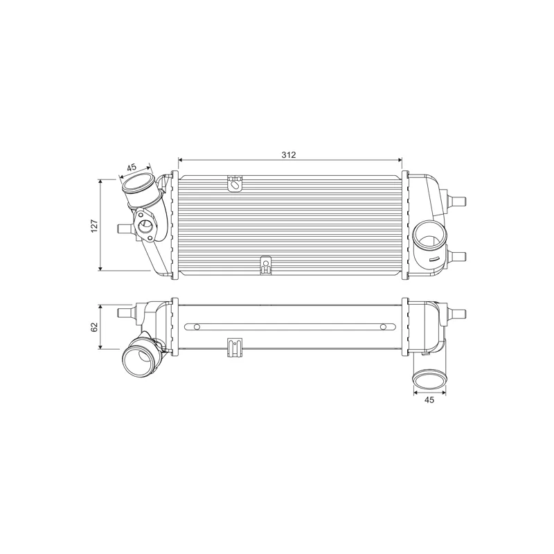 Intercooler, échangeur VALEO 818383