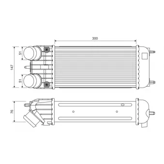 Intercooler, échangeur VALEO 818385