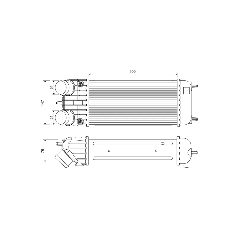 Intercooler, échangeur VALEO 818385