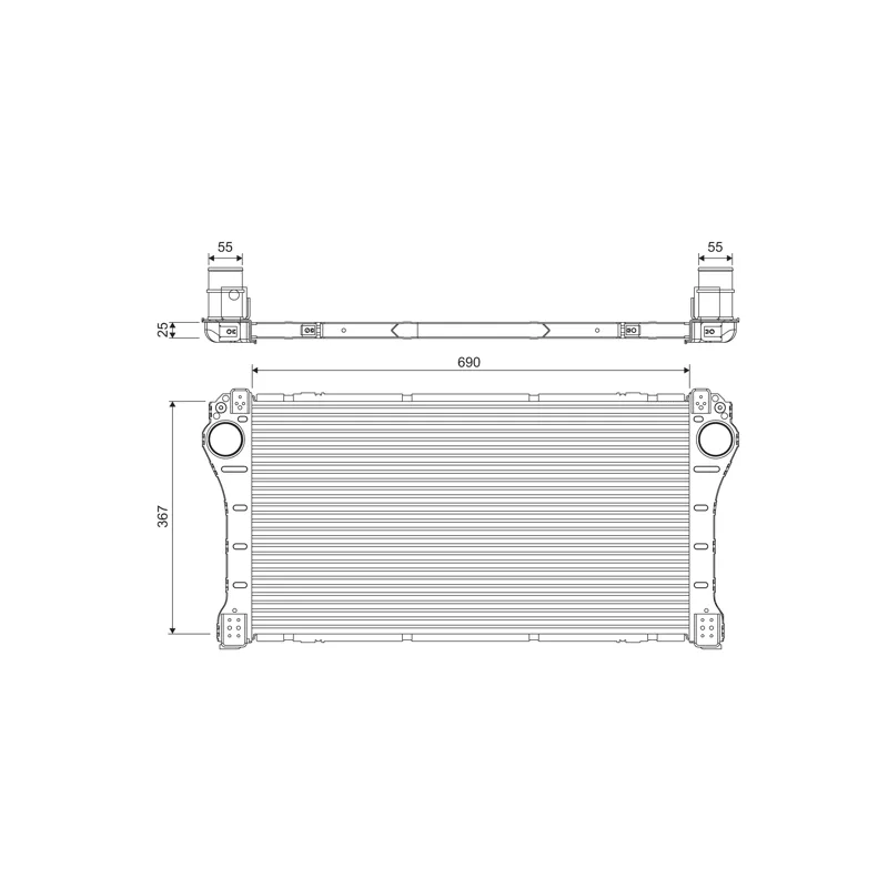 Intercooler, échangeur VALEO 818387