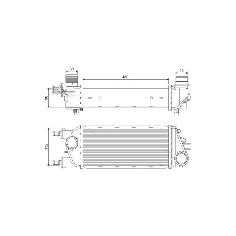 Intercooler, échangeur VALEO 818388