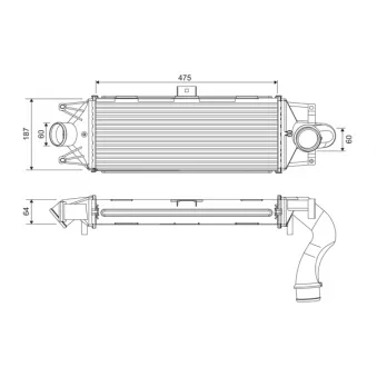 Intercooler, échangeur VALEO 818390