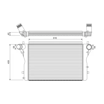 Intercooler, échangeur VALEO 818391