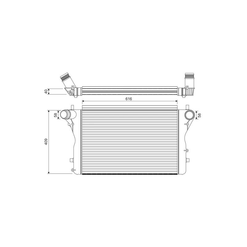Intercooler, échangeur VALEO 818391