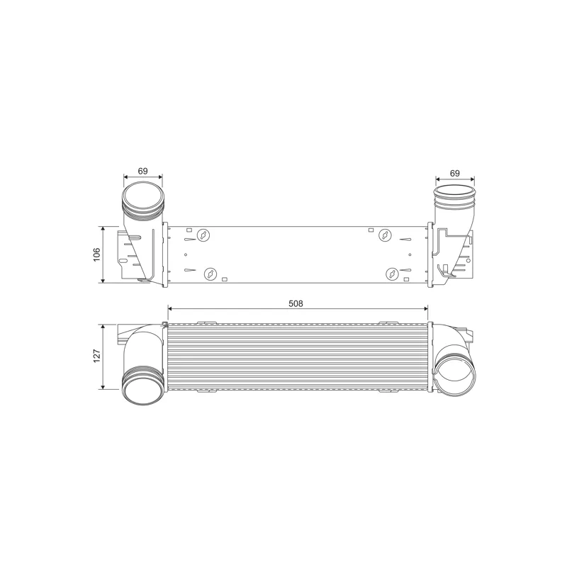 Intercooler, échangeur VALEO 818392