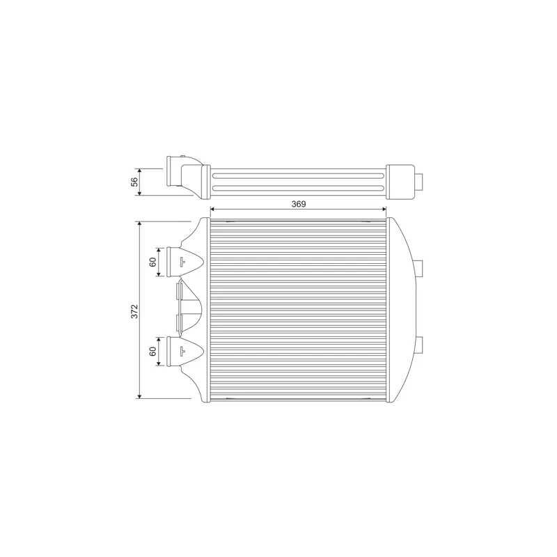 Intercooler, échangeur VALEO 818393
