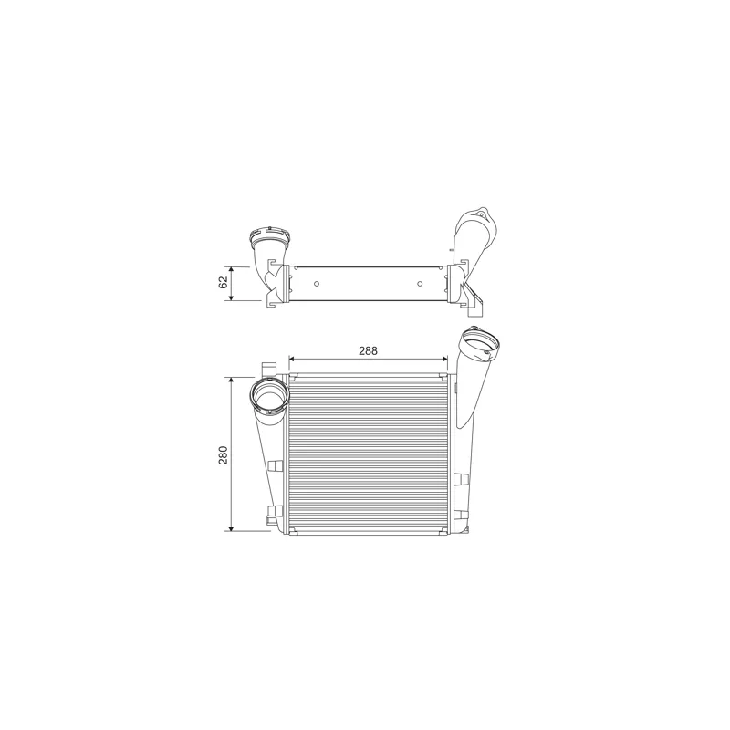 Intercooler, échangeur VALEO 818394