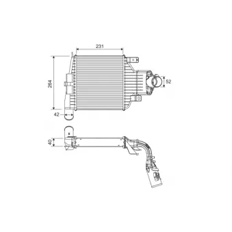 Intercooler, échangeur VALEO 818395