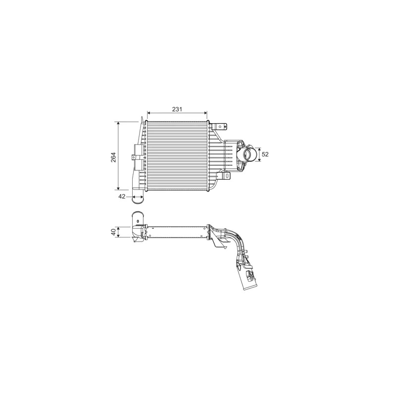 Intercooler, échangeur VALEO 818395