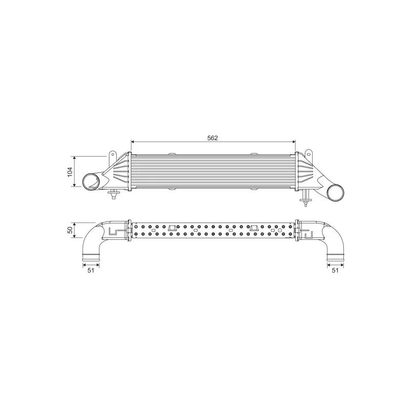 Intercooler, échangeur VALEO 818540