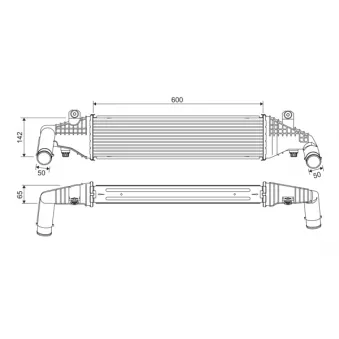 Intercooler, échangeur VALEO 818542