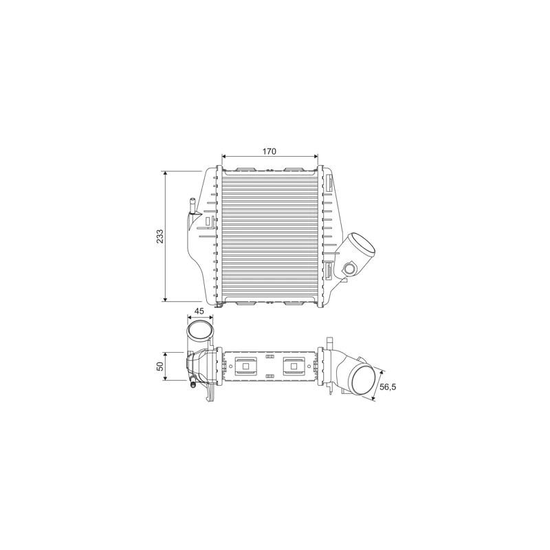 Intercooler, échangeur VALEO 818543