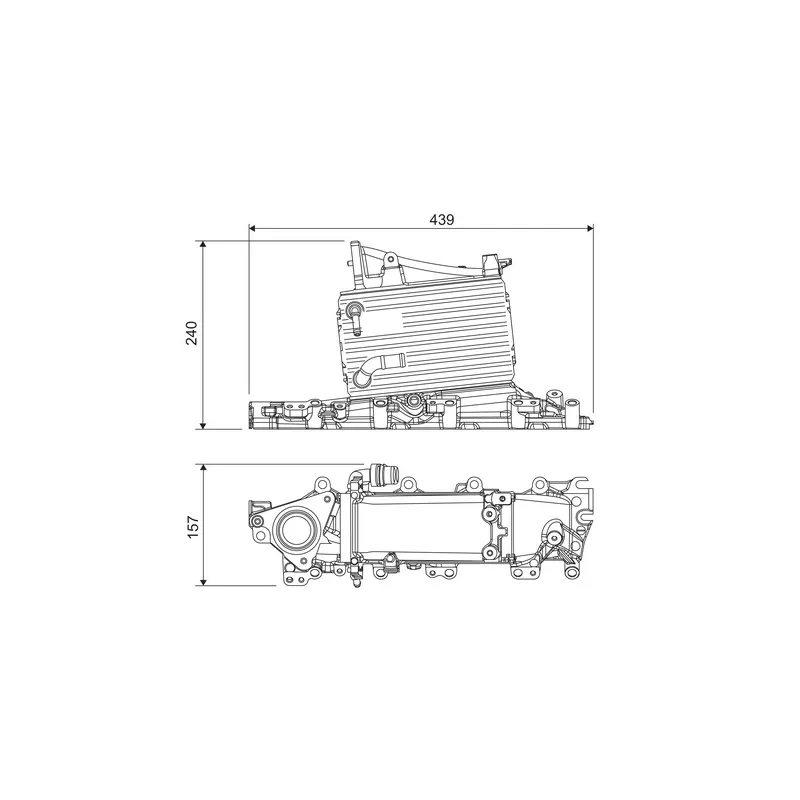 Intercooler, échangeur VALEO 818684