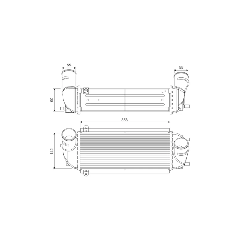 Intercooler, échangeur VALEO 818688