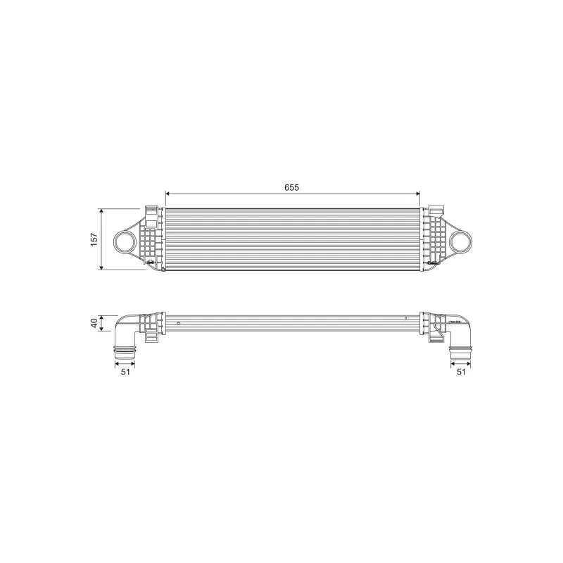 Intercooler, échangeur VALEO 818689