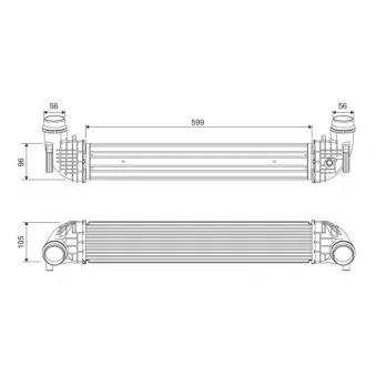 Intercooler, échangeur VALEO 818690
