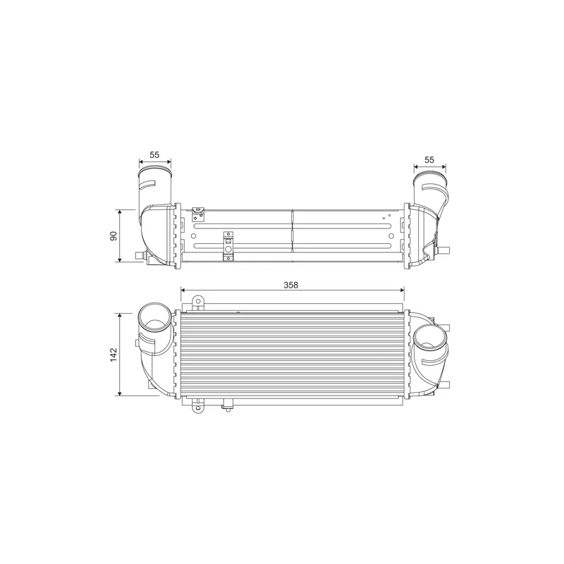 Intercooler, échangeur VALEO 818692