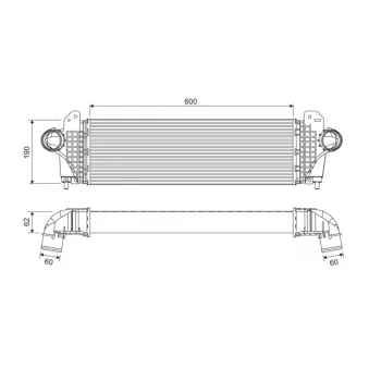 Intercooler, échangeur VALEO 818694