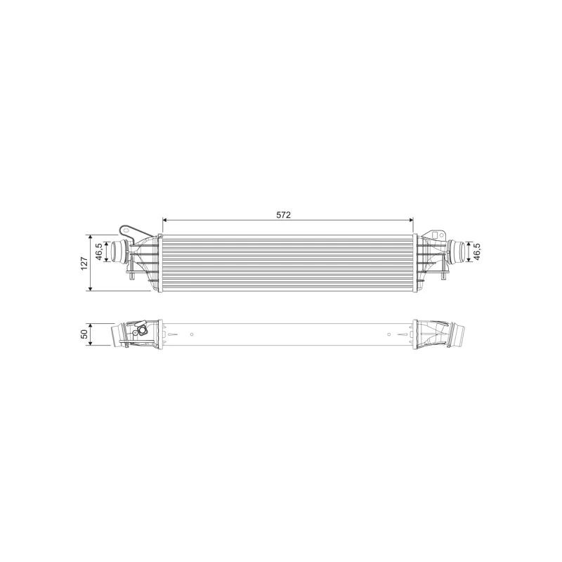 Intercooler, échangeur VALEO 818697