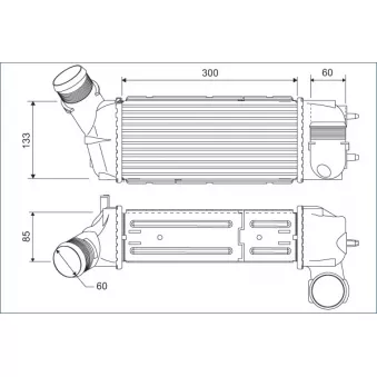 Intercooler, échangeur VALEO 818769