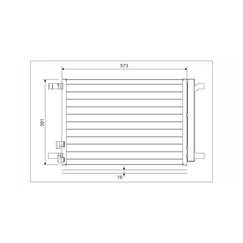 Condenseur, climatisation VALEO 822635